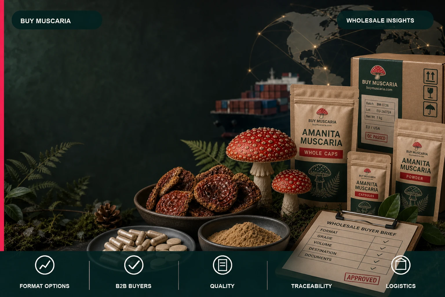 Wholesale Buyer's Guide to Amanita Muscaria Formats